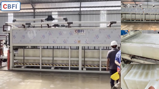Planta automática de hielo en bloques A30 en la Isla de Bangka, Indonesia